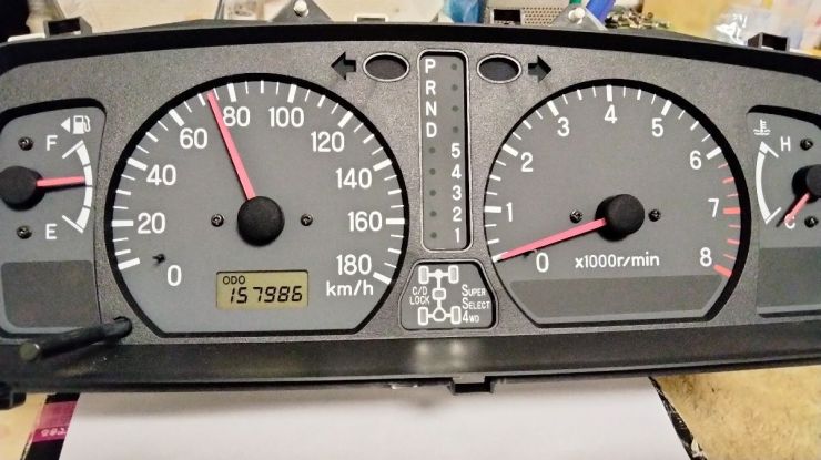 チャレンジャー　K99W スピードメーターの動作不良の修理